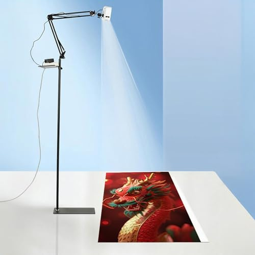 Proiettore artistico per disegno, misura e angolazione regolabili, compatibile con smartphone e tablet, ideale per artisti e hobbisti