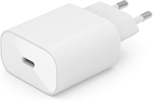 Caricatore USB C PD 20W Ricarica Rapida Power Delivery per iPhones 16, 15, 14, Galaxy S25 S24 S23, iPad, Tablet, Smartphone – Adattatore Carica Veloce Universale.