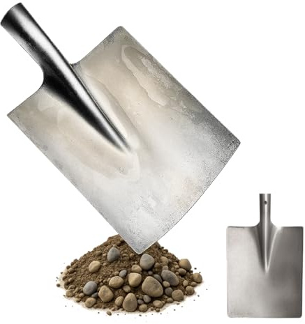 Crisalide® Vanga da Giardino Crisalide – Testa in Acciaio Verniciato con Attacco Conico – Manico Non Incluso – Ideale per Scavo, Orto e Giardinaggio – Lama 25x18 cm