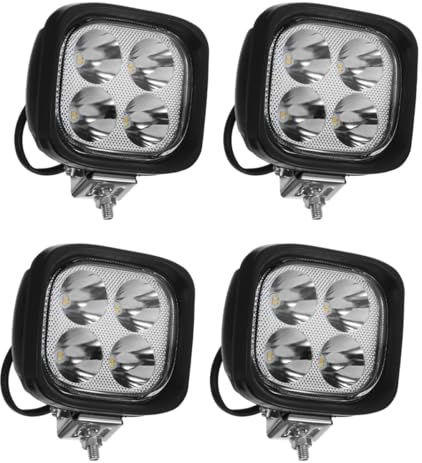 LOLIPPYY 4 Focos LED para Montacargas Luces de Trabajo Delanteras de Alta Potencia Compatibles Carretillas Elevadoras Pack de 4 Unidades Iluminación Potente para Entornos Industriales