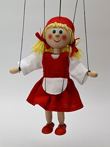 MUBRNO 18111A Rotkäppchen Marionette, Mehrfarbig