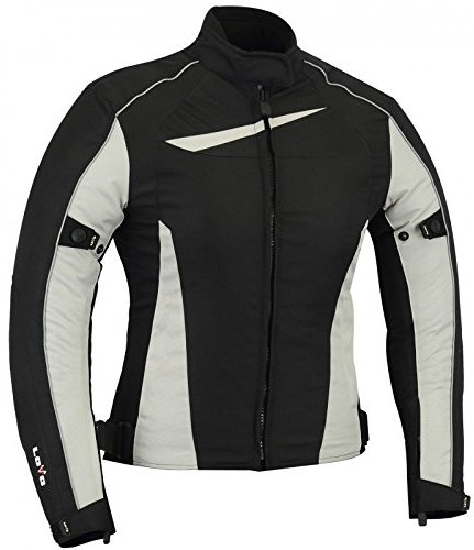 Giacca invernale per moto da donna M nero/grigio