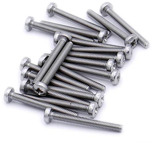 M4 (4 mm x 90 mm) Pozi Flachkopfschraube – Edelstahl (A2) (20 Stück)