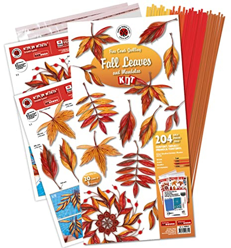 Karen-Marie Quilling-Set Fall Leaves 200 Stück