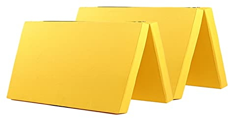 Turnmatte Weichbodenmatte Four-Fold-Faltgymnastik-Taumelmatte, Home-Gymnastik-Tanzmatte, abnehmbare Oxford-Tuchkissen 150x200x5cm