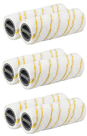 WCPAR Spazzola a Rullo Compatibile con Accessori di Ricambio for lavapavimenti elettrici Karcher FC5 FC7 FC3 FC3D (Color : 6pcs)