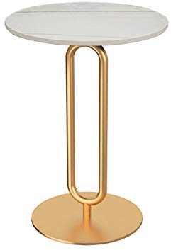 Nachttische, Bartisch, Marmor-Finish, runder Couchtisch, Terrasse, Wohnzimmer, Empfangsraum, Sofa, seitlicher Couchtisch, Korbtisch (Farbe: E, Größe: 45 x 45 x 55 cm)
