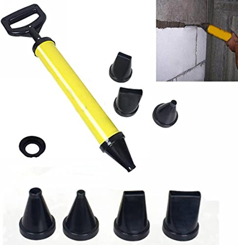 Otcmuky Mortar Pointing Grouting Gun Sprayer Applicator Tool + 4 Nozzle for Cement Lime