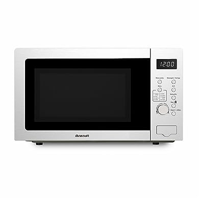 BRANDT - GE3000X - Micro onde Grill - 30L - 700W - Grill 1200W - Dimension produit nu HxLxP (mm) 303X510X410 - Minuterie 60 min - Autoprogrammes - Inox