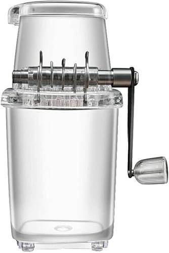 CROKZ Small Hand-Cranked Ice Crusher for Home Use, Ice Crushers and Smoothie Blender for Shakes and Smoothies, Portable Crushed Smoothies Ice Crusher Machine/173