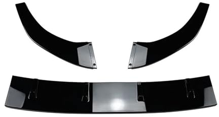 Frontspoiler Für VW Für Golf 7 Für MK7 Für GTI 2013 2014 2015 2016 Auto Frontschürze Lip Splitter Diffusor Körper Kit Spoiler Stoßstange Schutzfolie Lippensplitter (Farbe : Gloss Black)