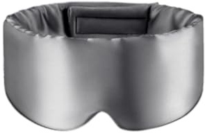 BOLLSEN - Deep Sleep Mask Seidenschlafmaske Maulbeerseide.Schlafhimmel - Seidenschlafmaske Maulbeerseide (1 Augenmasken,Grau)