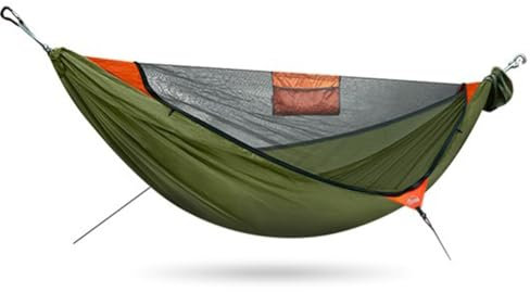 LISHAOHU Tienda de campaña for Mosquitos, Hamaca con mosquitera, Nailon paracaídas, tamaño Grande con Hamaca con mosquitera, fácil de almacenar, Paquete Compacto(335X140)