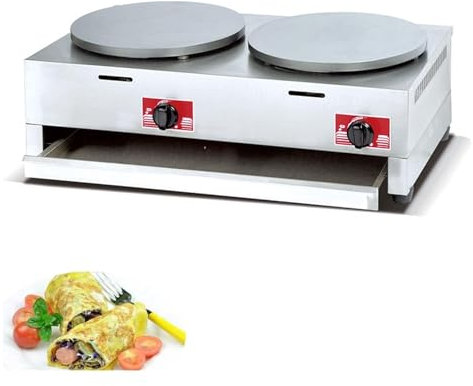 Style2 Crepe professionali, Crepe Crepe, Gas, macchine Crepe professionali, diametro 40 cm per Tortilla Omelettes, [classe energetica A]