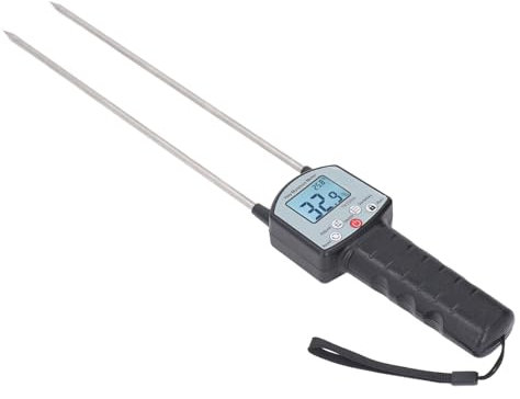 Misuratore di umidità del Fieno Portatile con Display LCD Ad Alta Precisione, Prevenire il Tester di umidità di Deterioramento per Agricoltori, Allevatori, Produttori