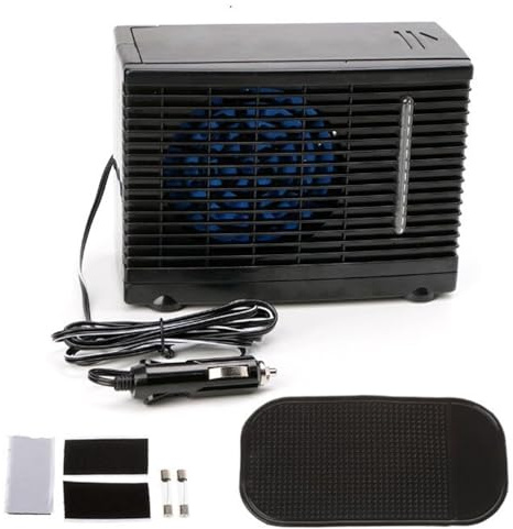 12V Car Air Conditioner, Water Cooling Air Conditioning Evaporator Cooling Fan for Vehicle