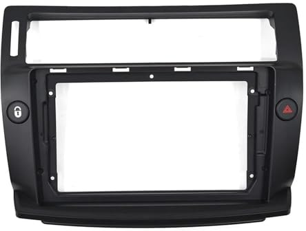 För Citroen C4 För Quatre 2 Din Bilradio Stereo Ljudplatta Fascia Ram Stor Skärm Auto Android Player Panel Dash Mount Kit Radions fasciaram(Black)