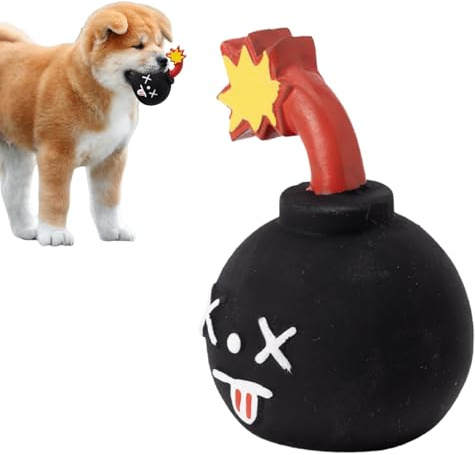 Uozonit Quietschendes Hundespielzeug, Quietschendes Latex-Haustierzubehör, Welpenspielzeug, gegen Langeweile, drinnen und draußen, Garten, Hof, Schlafzimmer, Pool, Reisen, Familie, Zeit