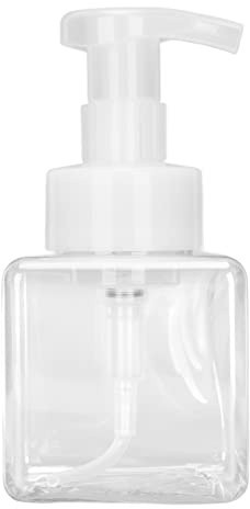 Bouteille à Pompe moussante Rechargeable, Distributeur de Savon moussant Portable de Gros Calibre pour Savon Liquide, shampoing, nettoyant pour Le Visage, matériau PETG (250ML)
