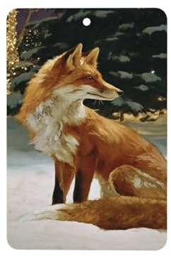 Red Fox Lot de 4 désodorisants pour voiture Motif sapins de Noël