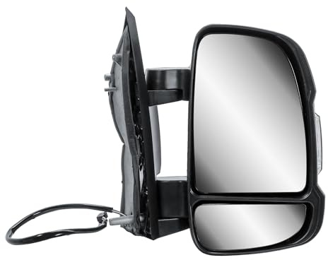 Außenspiegel Rechts Beifahrerseite Kurz Arm Spiegel Elektrisch und Beheizbar mit Blinklicht für Fiat Ducato Citroën Jumper Peugeot Boxer 2006–2024 Opel Movano ab 2022