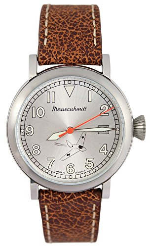 Messerschmitt Aristo Herren Uhr Fliegeruhr ME163-SIL Leder