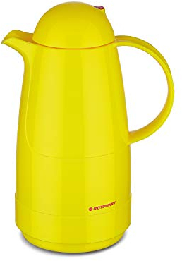 ROTPUNKT Isolierkanne 200 Christine 0,5 l | Zweifunktions-Drehverschluss | BPA-frei - gesundes Trinken | Made in Germany | Warm + Kalthaltung | Glaseinsatz | Honey Melon