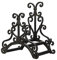 Sungmor Heavy Duty Cast Iron Garden Hose Holder - Wall Mounted Water Hose Hanger - European Vintage Pattern Decorative Hose Rack - Large Water Hose Bulter Storage - Indoor Outdoor Metal Hose Stand