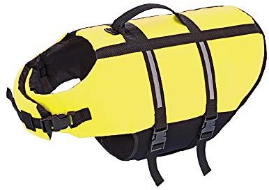 Nobby Hunde Schwimmhilfe, neon gelb, L, 40 cm, 1 Stück