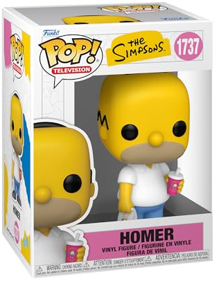 Funko Pop! TV: The Simpsons - Homer Simpson | Merchandising Oficial de Cartoon/Animation - Figura de Vinilo Coleccionable para Decoración - Regalo Friki de Cumpleaños