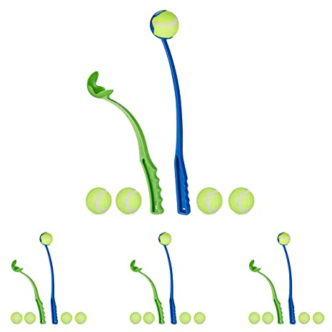 Relaxdays Bälle 10026296, blau/Grün, Einheitsgröße