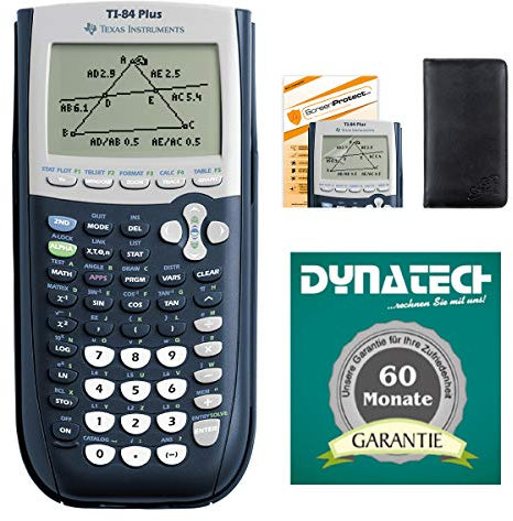 TI-84 Plus mit Schutztasche, Displayschutz und Garantieverlängerung auf 60 Monate