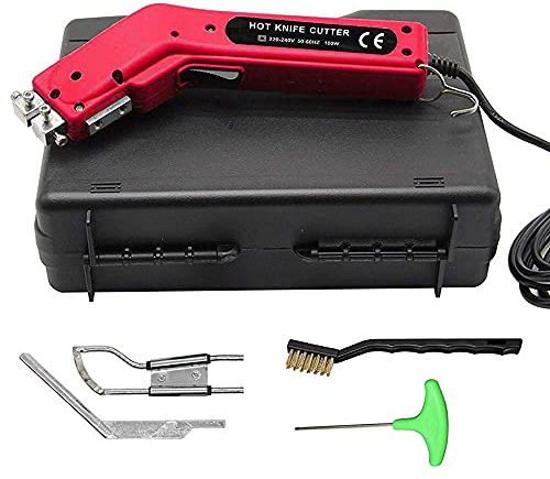 Seababyhouse Handheld Hot Cutter and Heat Sealer for Rope Healing, Professional Tool with Cutter Foot and Carry Case