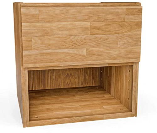ben+camilla.com Square Massivholz Regalwürfel + Schublade Oben | Buche 37,6 x 37,6 x 40 cm | Grundmodul inkl. Zubehör für individuelles Flexibles Würfelregal | Regalsystem mit Erweiterungen