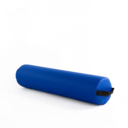 Cuscino cilindrico fisioterapista MIRA per lettini da massaggio estetica per massaggio rotondo (Blue)