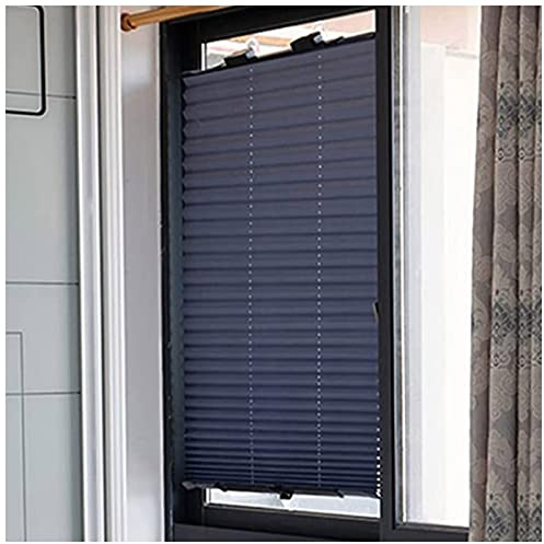 Xrdbfd Rollo Mit Saugnapf, Sonnenschutz Verdunkelungsrollo, Plissee-Rollo, Sonnenschutz Rollo, Dachfenster Thermo Rollo, 65x140/70x140cm Temporäre Jalousien, Ohne Bohren,65x140cm/25.6 * 55in