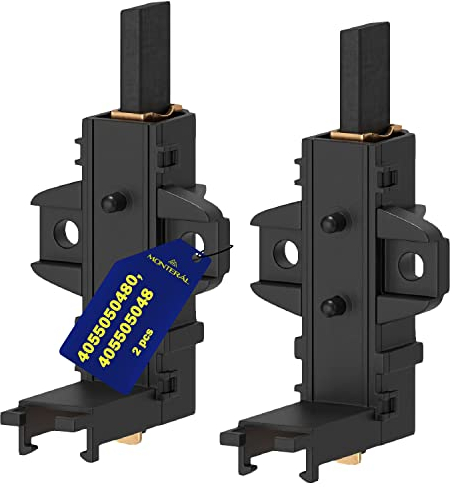 2 Pieces Carbon Brushes for Motor of Washing Machine 5 х 13,5 х 38/40 mm with the Original Code 4055050480 405505048 for Zanussi - Warranty 10 Years - MONTERAL