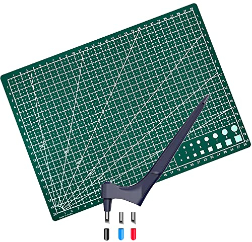 4 Lama Rotante a 360 Gradi, Craft Cutting Tools, Strumento Di Taglio Artigianale Rotante, Applica a Utensile da Taglio Artistico per Artigianato, Scrapbooking, Stencil