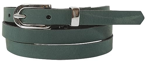 fashionchimp Basic Damengürtel aus 100% echtem Leder, schmaler Gürtel, Breite ca. 1,5cm, Made In Germany