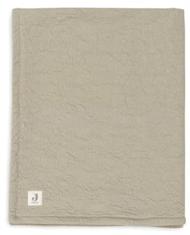Jollein 516-522-67052 Kinderdecke mit Fleece Soft Waves Olive (100x150 cm)
