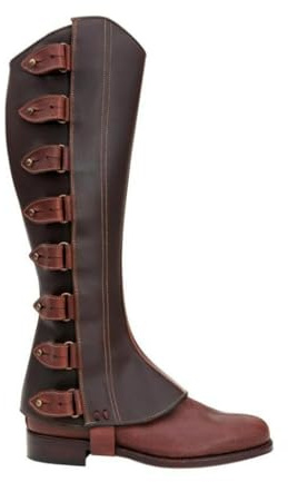 Mittelalterliche Renaissance-Steampunk-Stiefelüberzüge, Kunstleder, mittelalterliche Gamaschen, Ritterkrieger, Rüstung, Stiefelüberzüge, Beinschoner für Ritter, Piratenstiefel, Überzüge, braun, Medium