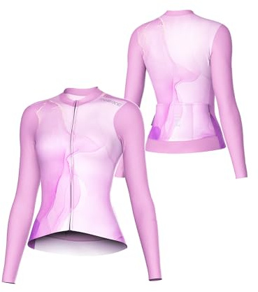 INBIKE Radtrikot Damen Langarm Sommer Atmungsaktiv Elastisch Schnell Trocknen Funktionsshirt Jersey Fahrradtrikot Komfort für Radsport Outdoor Sport