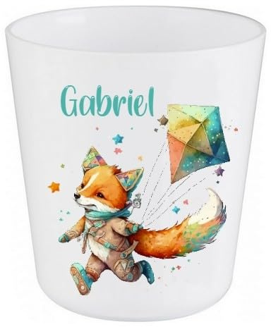 Générique Gobelet en Plastique pour Enfants | Gobelet Personnalisé avec Nom |Verre Plastique Incassable Personnalisé