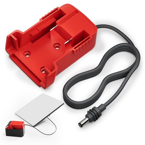Starlink Mini Mil.Waukee 18V Battery Adapter, Starlink Mini DC Power Cable Adapter Accessories for Mil.Waukee Battery Charger 3.2FT 18AWG Cord Plug and Play 1M