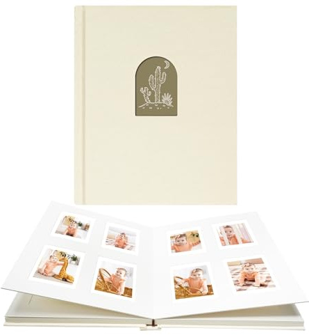 Vienrose Album Fotografico Mini 104 Tasche Album Polaroid, Adatto per Fotocamere Istantanee Mini 12, 11, 9, 8, 90, 25, Polaroid Snap PIC-300, Kodak Instant Printer, Beige