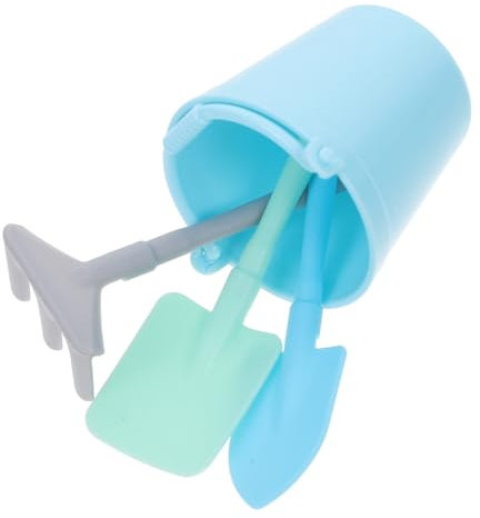 TOYANDONA 3 set strandhink och spadträdgårdsverktyg PP mini sandlåda sandlåda sandhinkar mini trädgårdsarbete spade strandleksaker för barn utomhus sand snö