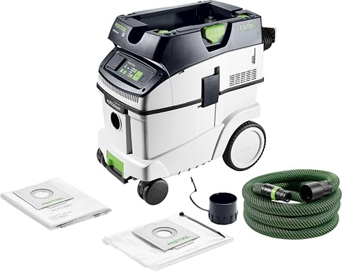 Festool Mobile dust extractor CLEANTEC CTM 36 EI AC 230V | M-Class dust extractor with AUTOCLEAN, Bluetooth auto-start, 5-level suction control, and touch operation