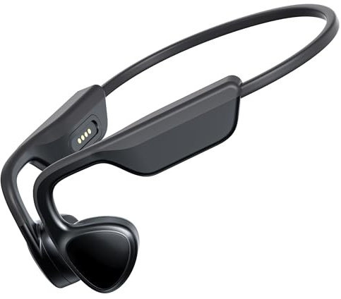 Mozone Bone Conduction Headphones，Open-Ear Bluetooth 5.3 Wireless, IPX7 Waterproof Sport Earphones with 12H Playtime & Magnetic Fast Charge, Secure Fit for Running, Cycling, Gym