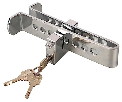 Blocco frizione ispessito, 8 fori di blocco antifurto, serratura di sicurezza universale per pedale del freno, con migliore sicurezza per la maggior parte delle auto