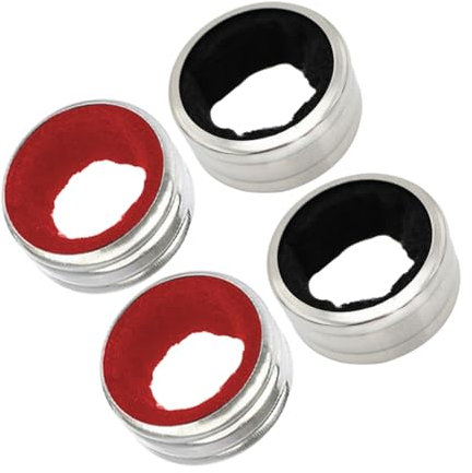 Hemobllo 4pcs Stainless Steel Wine Drip Collars Wine Drop Stoppers for Home and Parties Prevents Spills and Stains Easy to Use for Standard Bottles